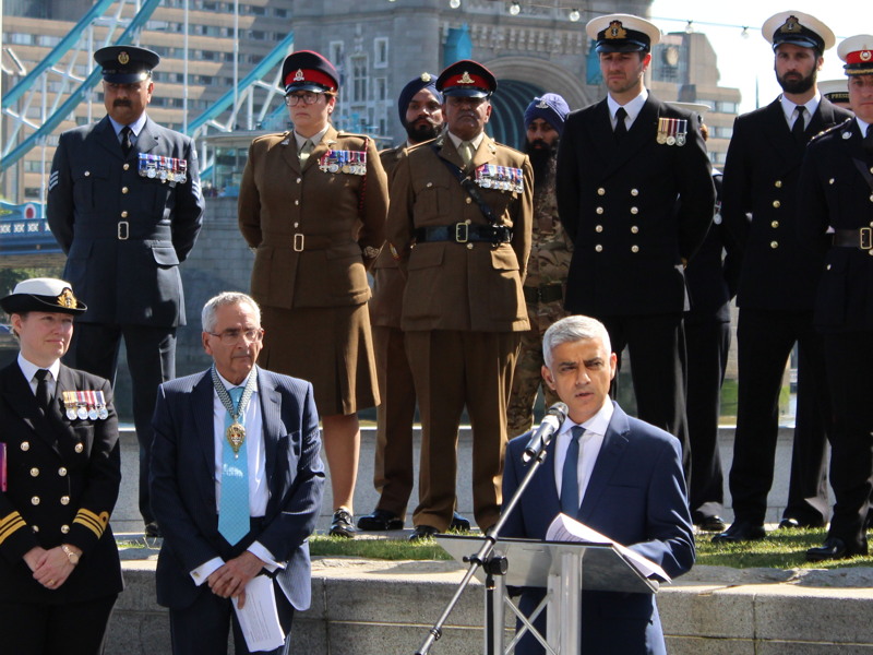 Armed Forces Day flag raised at City Hall