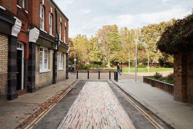 Mint Street resurfaced with recycled marble