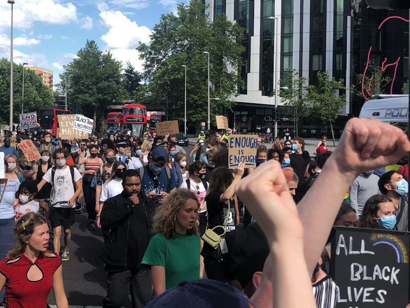 Black Lives Matter march from Burgess Park to Elephant & Castle