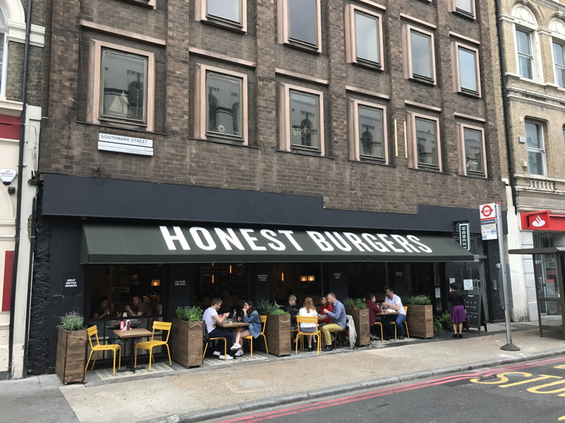 Honest Burgers London Bridge / Borough restaurant, Southwark Street SE1