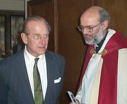 The Duke with Rector John Paxton