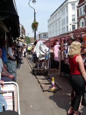 Filming in Lower Marsh