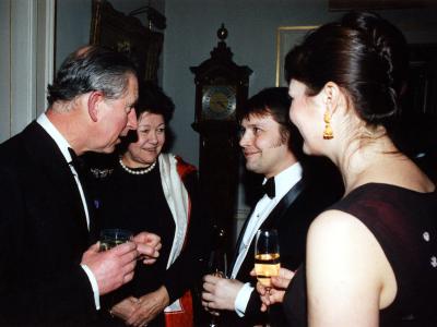 Kelvin Macdonald with Prince Charles