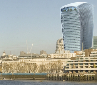 20 Fenchurch Street seen from south of the river a