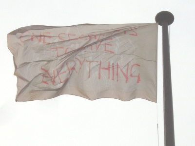 Tracey Emin flag unveiled on South Bank