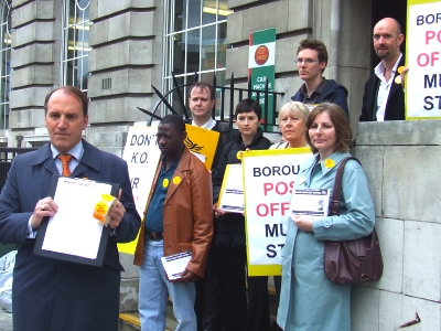 Simon Hughes at Borough Post Office