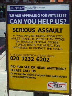 Police witness appeal at the junction of Decima St