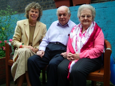 Kate Hoey MP with Lou and Len Shepperd