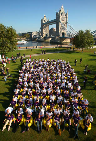 Massage world record set in Potters Fields Park