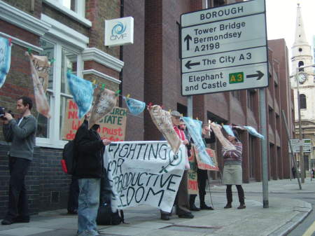 feminist demonstration marshalsea road fellowship staged offices fightback afternoon christian outside medical friday