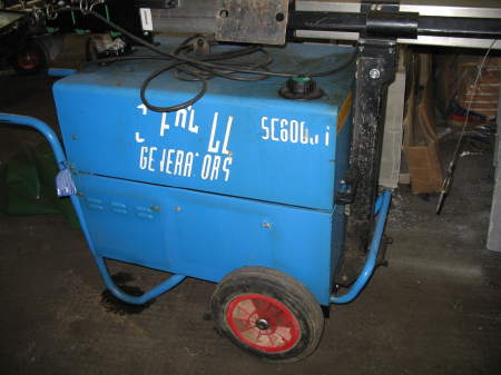 One of the generators stolen from railway premises