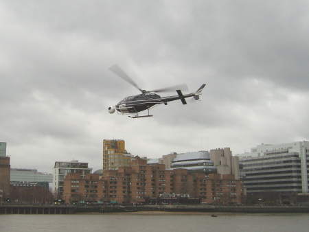 Harry Potter movie filming at the Millennium Bridge