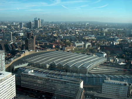 Waterloo International seen from the London Eye