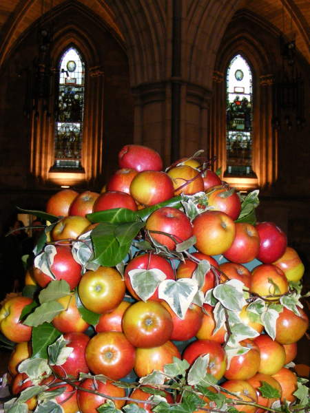 Apple display at Southwark Cathedral