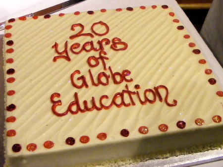 20th birthday cake Globe Education