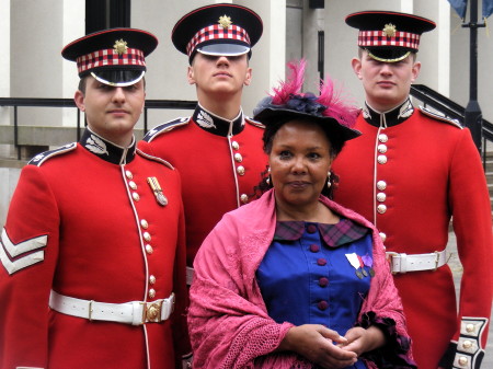 Actress Cleo Sylvestre as Mary Seacole with member