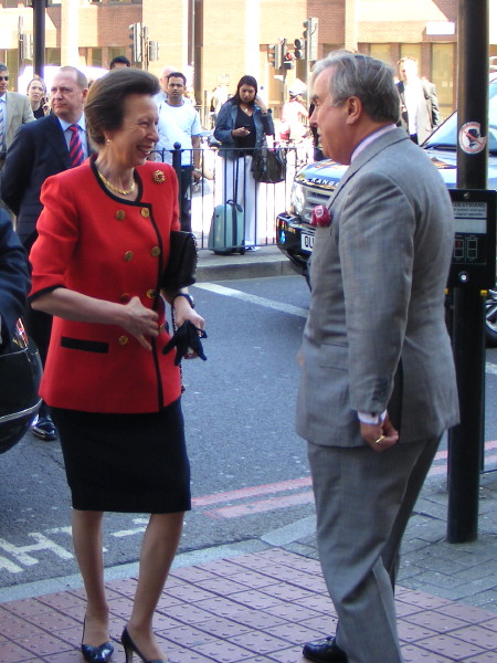 Princess Royal arriving at Mitre House