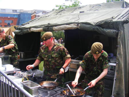 Army field kitchen