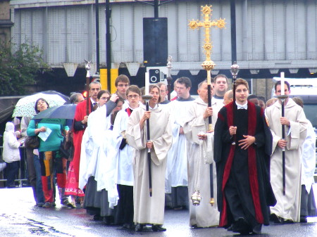 Procession from Southwark Cathedral