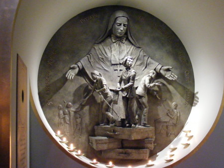 Shrine to St Frances Cabrini at St George's Cathed