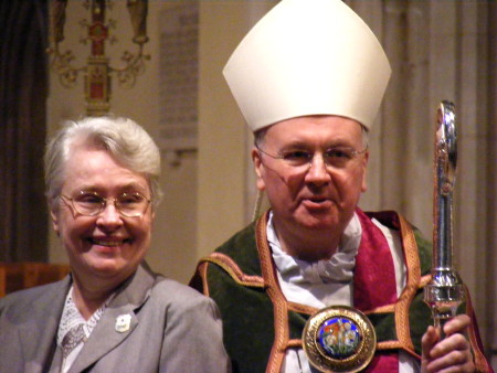 Sister Patricia Spillane and Most Revd Kevin McDon