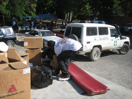 Aid arriving in Haiti