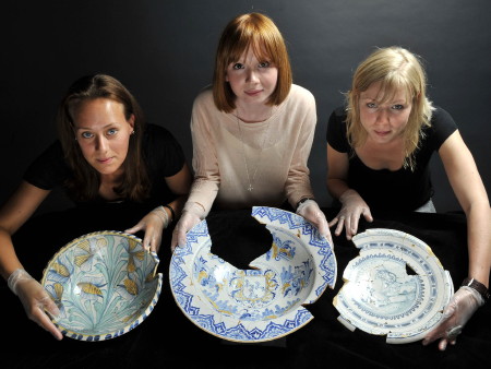 17th-century Southwark bowls found at Borough Market go on show at Museum of London