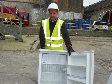 Fridge from Southwark rubbish depot goes on show at Design Museum