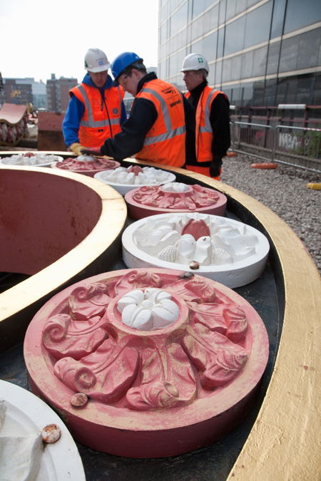 Historic Blackfriars Railway Bridge shields dismantled for Thameslink works
