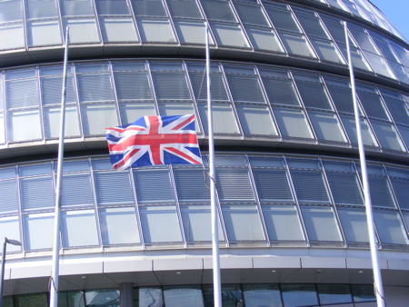 City Hall flags