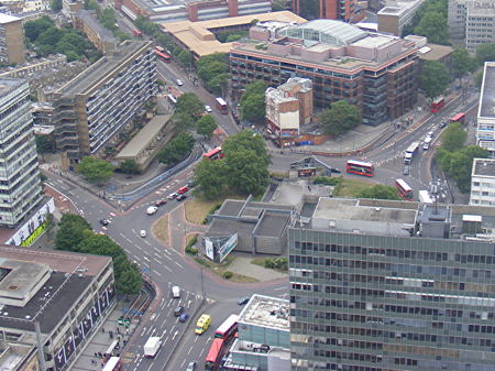 Elephant & Castle northern roundabout