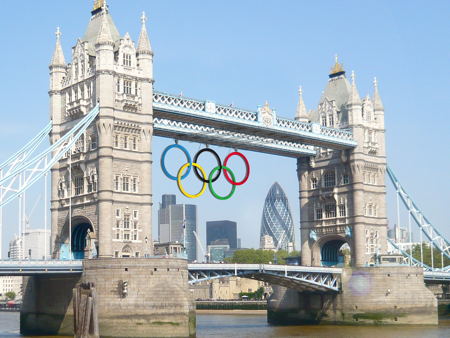 Giant Olympic rings to be attached to Tower Bridge