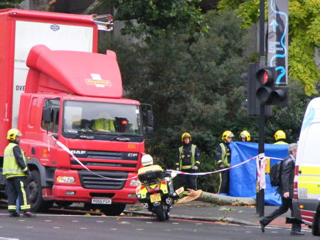 Woman injured by falling branch on Blackfriars Road