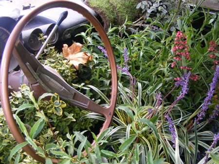 Temporary gardens created in South Bank street