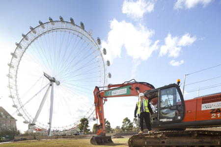 Boris Johnson visits Jubilee Gardens for ground-breaking ceremony