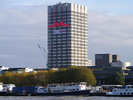 Giant pink bra installed on ITV’s South Bank tower