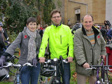 Caroline Pidgeon, Rob Blackie and Simon Hughes