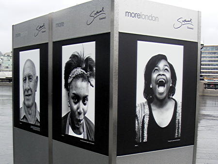 Peckham photographic portraits exhibited in Bermondsey Square