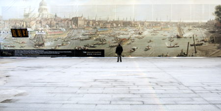 30-metre Canaletto Thames scene goes on display at London Bridge