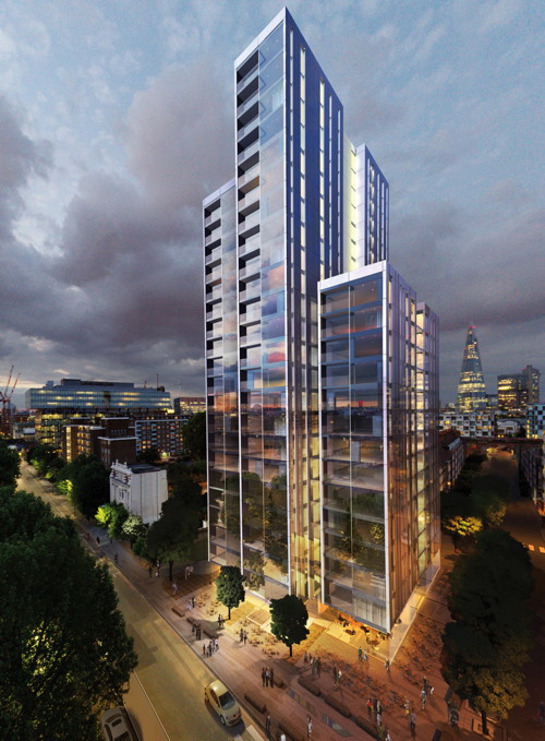 Linden Homes reveals plans for tall building in Blackfriars Road