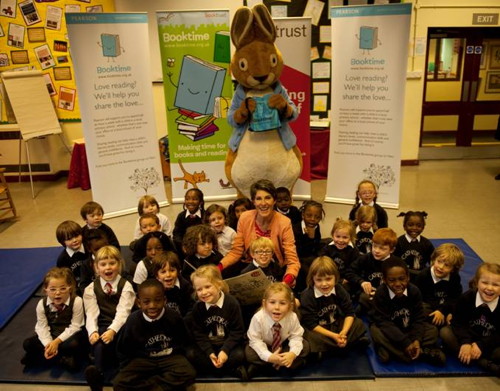 Tamsin Greig visits Cathedral School for Booktime 2012 launch