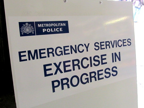 Emergency services hold counter-terrorism exercise at Waterloo