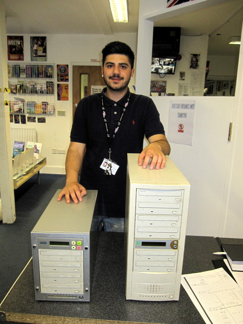 DVD burner seized from video shop donated to Bede House
