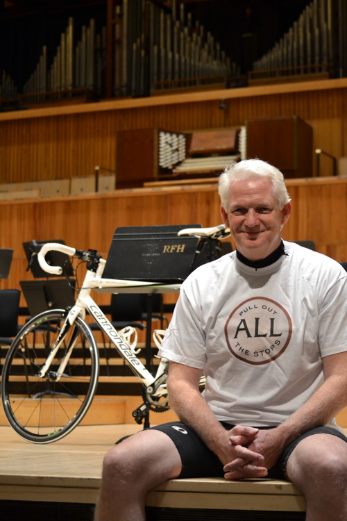 Durham to London bike ride in aid of Festival Hall organ appeal