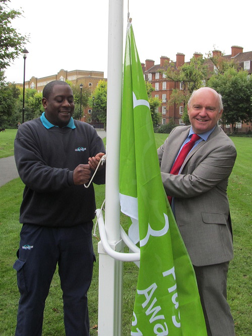 Green flag raised at Tabard Gardens
