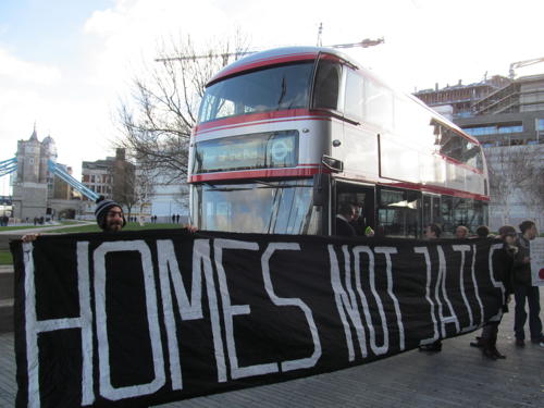 Protesters disrupt Boris’s ‘Year of the Bus’ launch at City Hall