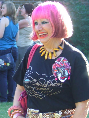 Zandra Rhodes at the Bermondsey Street Festival