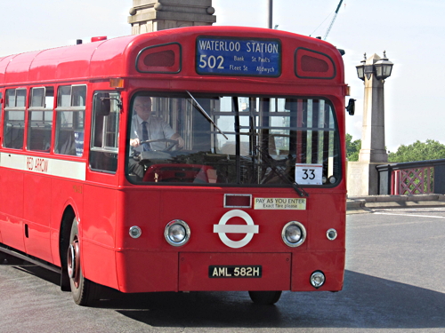 Dozens of vintage buses take part in cavalcade