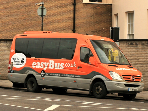 easyBus launches £1 Waterloo to Gatwick minibus service