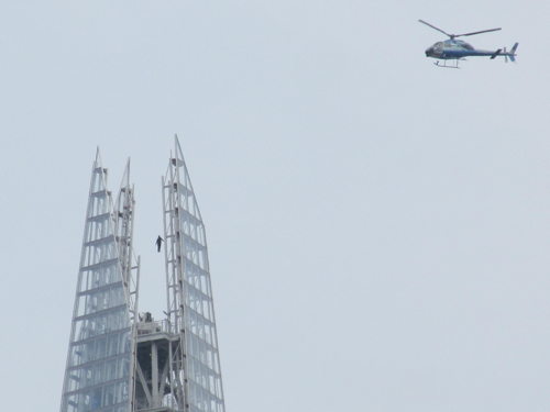 Magician Dynamo ‘levitates’ above the Shard